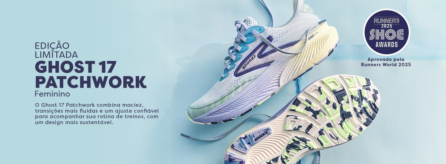 Conheça a linha Ghost 17 Patchwork Edição Limitada Brooks Running