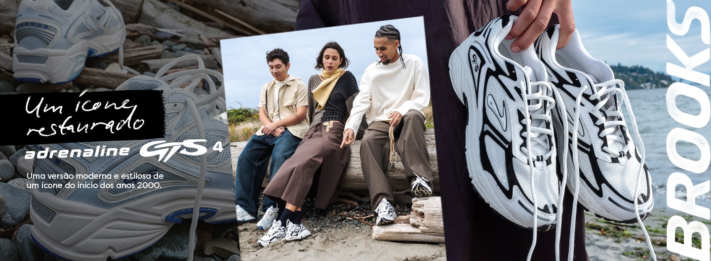 Brooks apresenta o novo Adrenaline GTS 4 Lifestyle.
