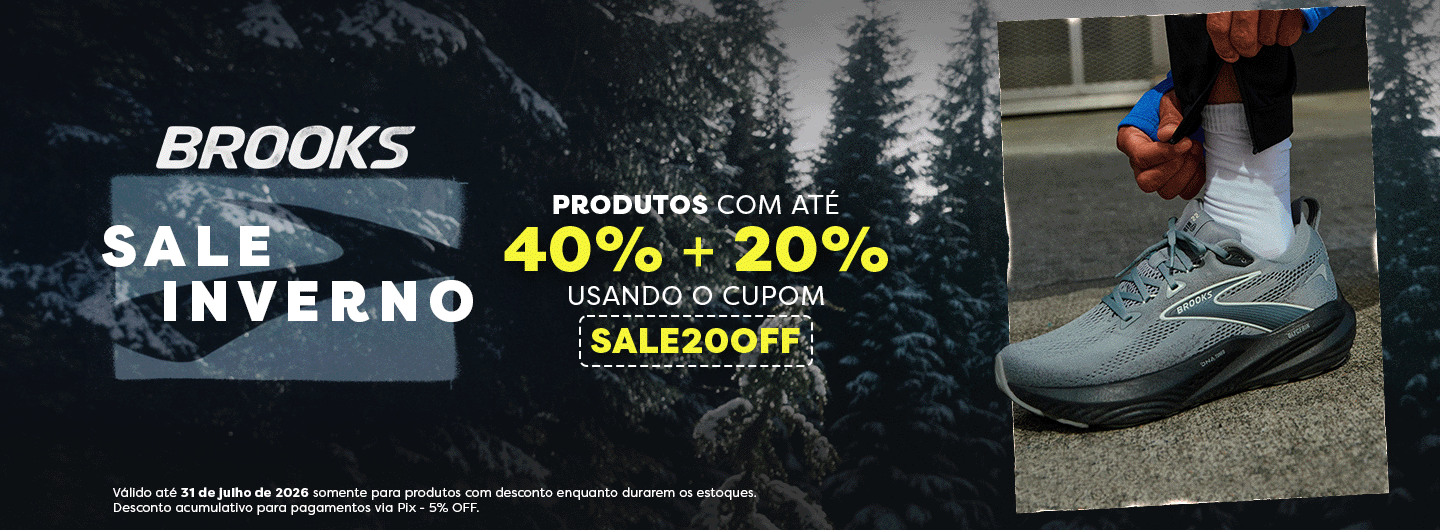 Produtos com até 40% + 20% aplicando o cupom SALE20OFF válido até 31 de julho.