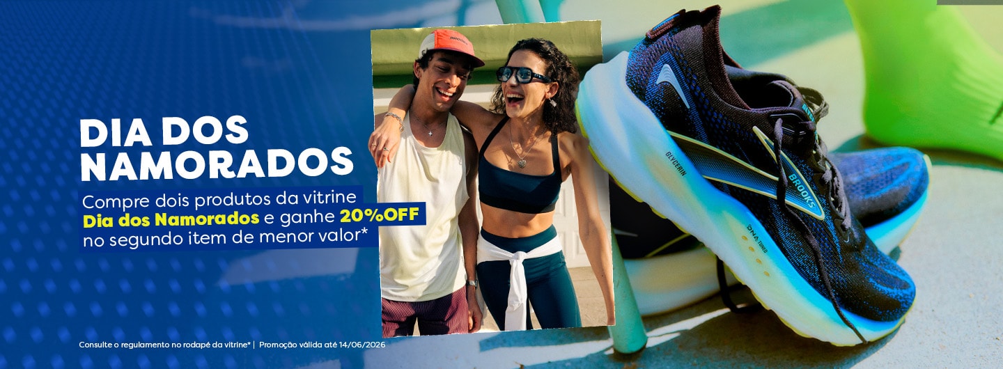 O presente perfeito para quem corre ao seu lado em todos os momentos. Surpreenda neste Dia dos Namorados com tênis, roupas e acessórios selecionados com até 46% OFF.