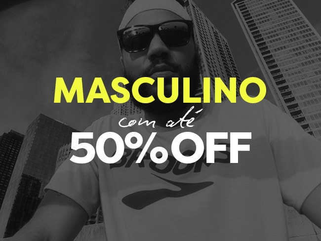 Produtos Masculinos com até 45%OFF
