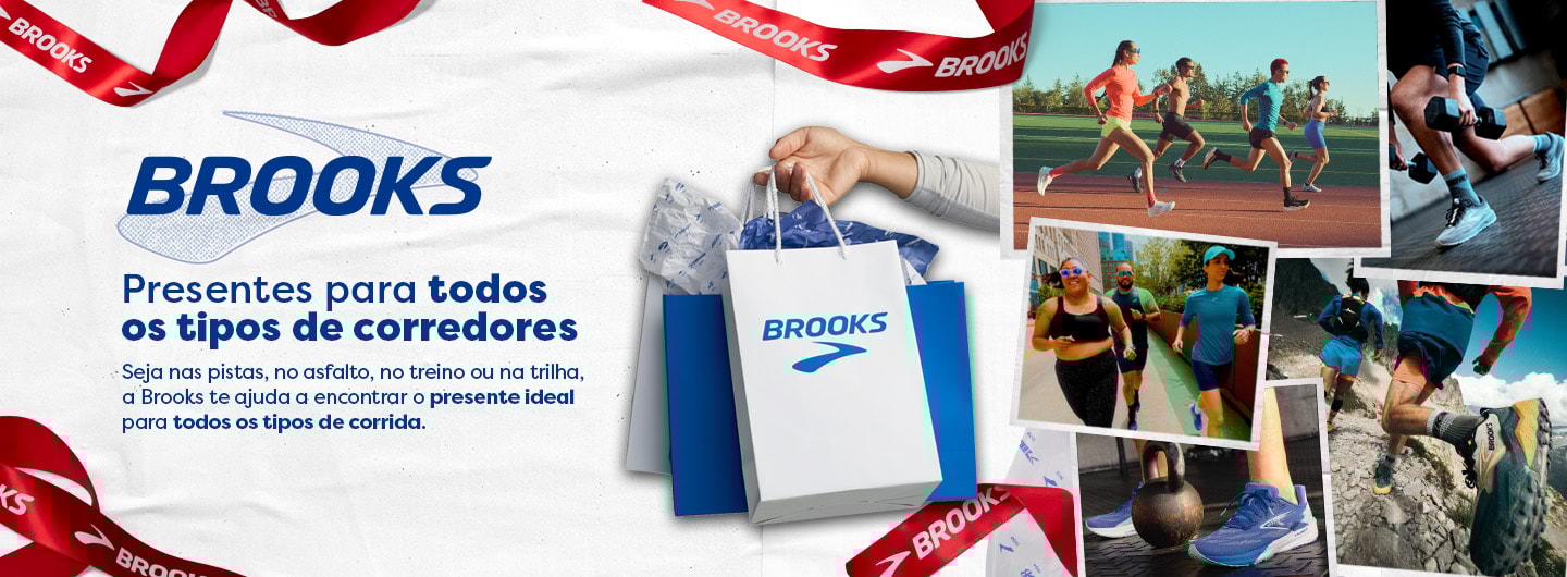 A Brooks apresenta uma seleção exclusiva de produtos essenciais para todos os tipos de corredores.