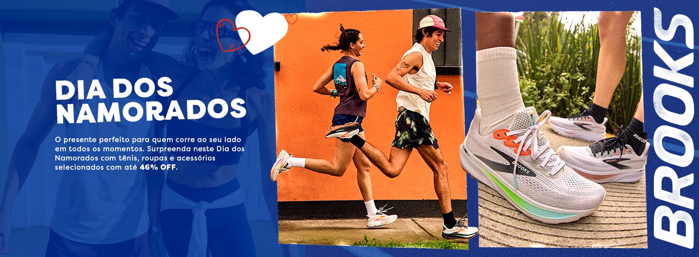 O presente perfeito para quem corre ao seu lado em todos os momentos. Surpreenda neste Dia dos Namorados com tênis, roupas e acessórios selecionados com até 46% OFF.