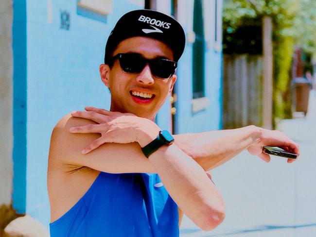 Acessórios masculinos e femininos para esportes.