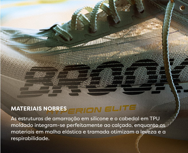 Cabedal leve e respirável do Hyperion Elite 6