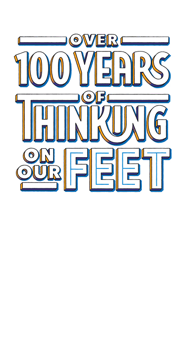 Mais de 100 anos pensando nos pés